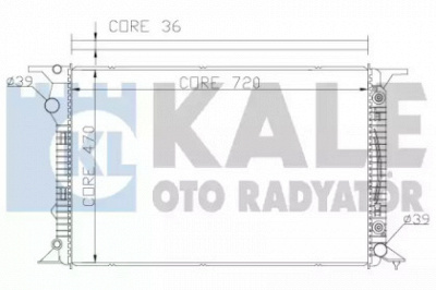 KALE OTO RADYATOR 367700 -  Радиатор, охлаждение двигателя